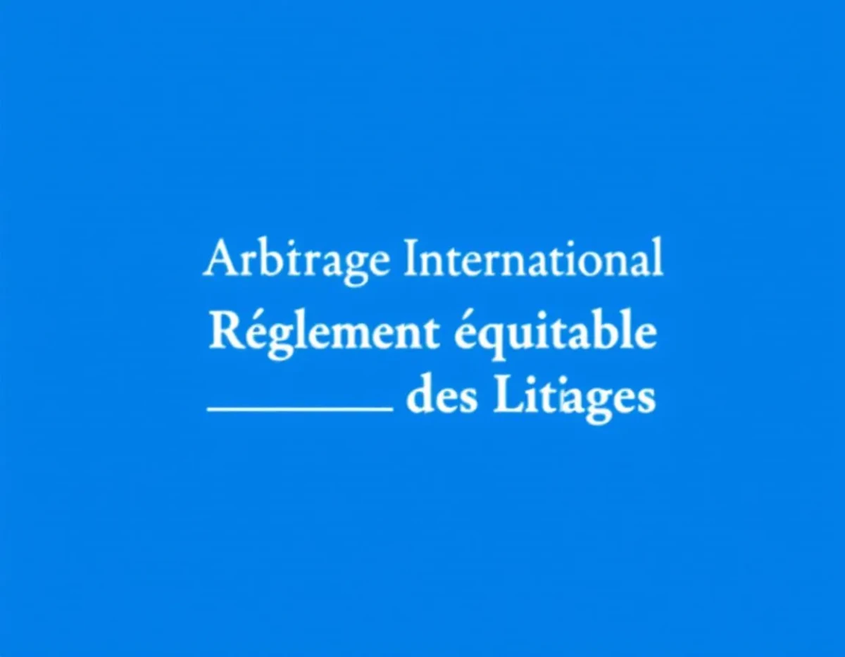 Arbitrage International : Règlement Équitable des Litiges