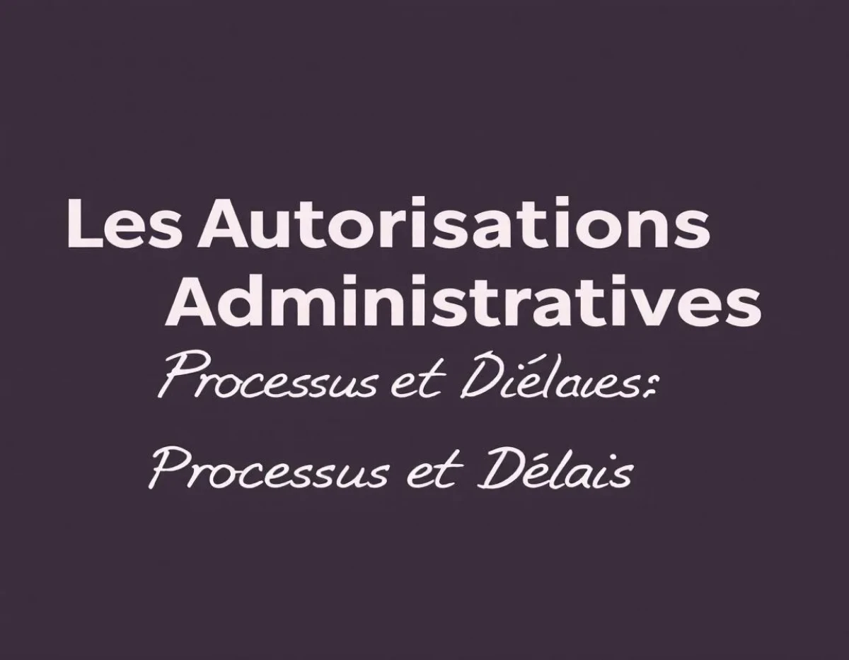 Les Autorisations Administratives : Processus et Délais - Guide Complet