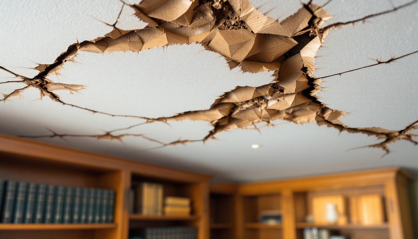 Plafond qui fissure : mise en demeure et procédures légales